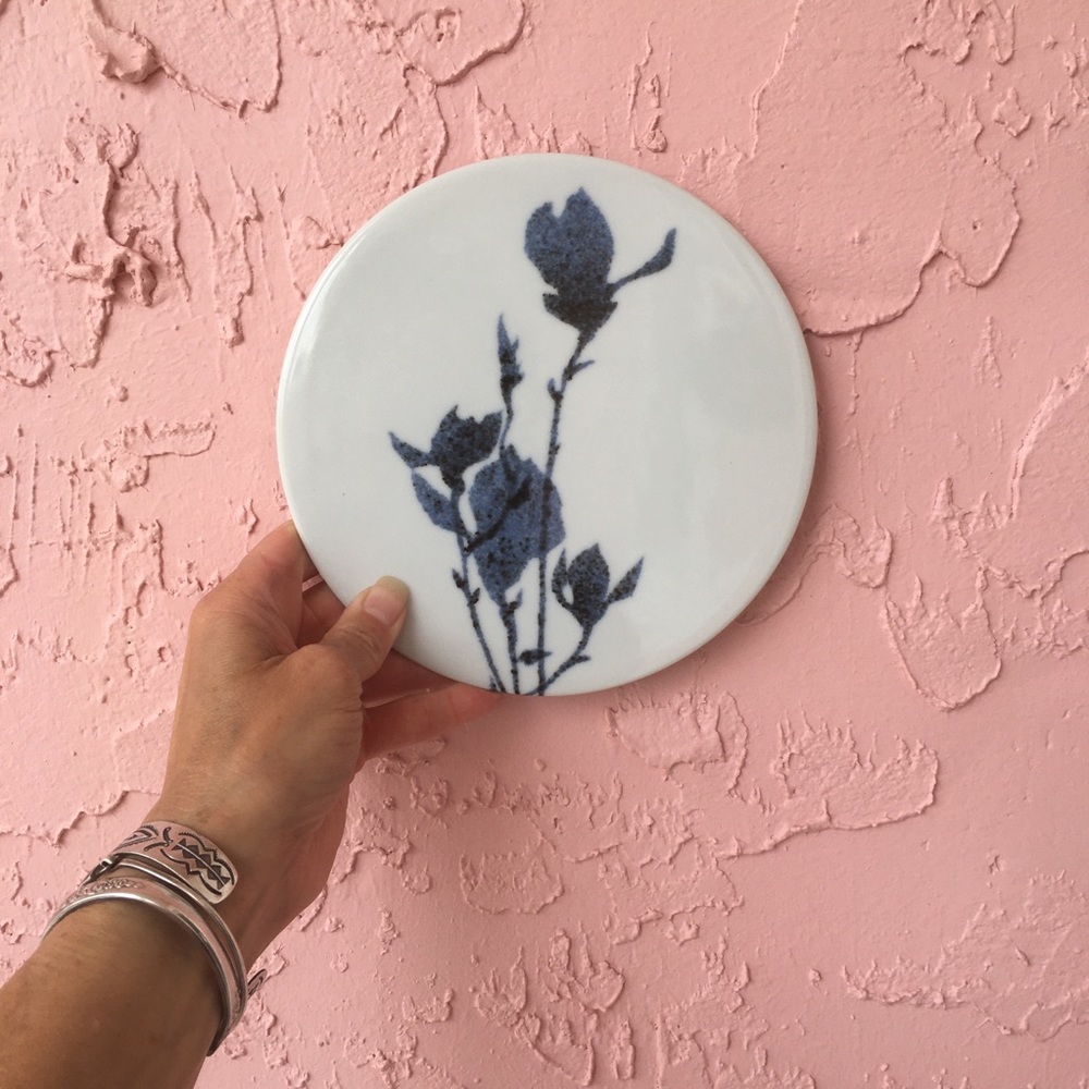 Dansk Magnolia Ceramic Plate Trivet